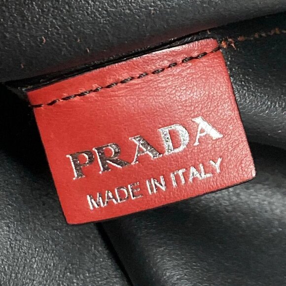 Auth PRADA - Red Leather Tote Bag - Picture 6 of 16